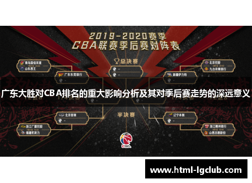 广东大胜对CBA排名的重大影响分析及其对季后赛走势的深远意义